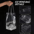 WAONIQ Ice Wine Bag, Portable Collapsible Clear Wine Pouch, Clear PVC Gift Bags With Handles for Wedding Party Travel Champagne Beer White Wine Ch...