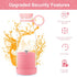 1pc 420ml Personal Size Blender, Portable Blender, Battery Operated USB Blender, Smoothies & Shakes (pink)...