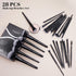 Makeup Brushes, 28 Pcs Make up Brushes Professional Premium Synthetic Face Powder Blush Pointed Eyeshadow Blending Makeup brushes Set with Gift Bo...