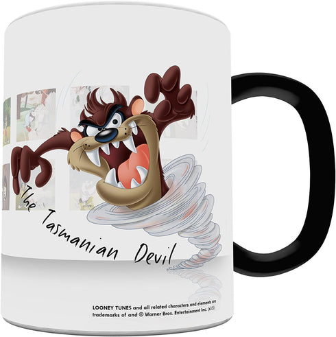 Morphing Mugs Looney Tunes Tazmanian Devil (Taz) Ceramic Mug, Black...