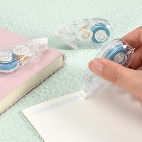 6-Piece Double Sided Tapes Roller, Adhesive Glue Tape for Scrapbooking Supplies, Dispenser Runner for Craft (Transparent)...
