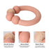 Socub Baby Teething Toy, Organic Baby Teething Ring, Socub Silicone and Wooden Baby Teether for Mouth Explore, BPA Free, 3+ Months(Sage)...