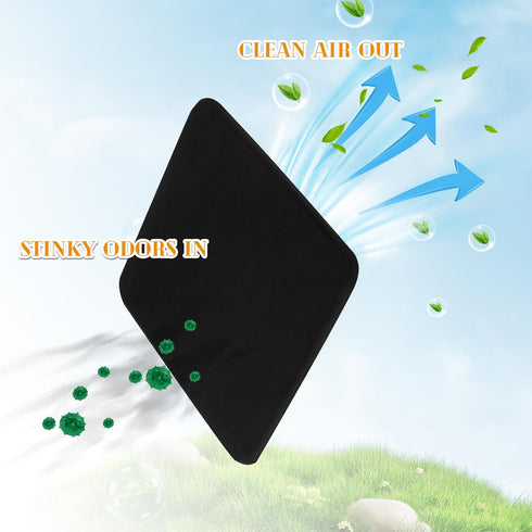 3 Pcs Activated Carbon Chair Pads 16 x 16 Inch Flatulence Pad Reusable Odor Absorbing Chair Pads Incontinence Chair Pads Fart Odor Pads for Car Ho...