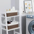 DULLEMELO Toilet Paper Storage Basket, Toilet Paper Basket for Back of Toilet, Bathroom Storage Basket for Cosmetics Towels Toilet Paper, Toilet T...