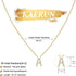 KAERUN Initial Necklaces for Women Dainty Gold Letter Necklace Simple CZ Initial Choker Necklace Tiny Letter Pendant Monogram Name Necklaces Trend...