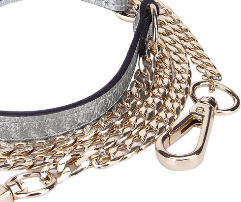 VanEnjoy 12MM Replacement Chain & Genuine Leather Shoulder Crossbody Straps for Handbags Purse Bags...