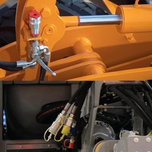 Hydraulic Coupler 1/4 NPT ISO 5675, CEKER Quick Connect Pioneer Style Agricultural Hydraulic Coupling Tractor Couplers...