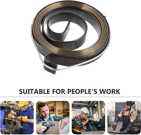 Drill Press Spring Drill Press 1540x10mm/60.63"x0.39" Spring Steel Drill Press Quill High Elasticity Feed Return Coil Spring Assembly Drill Press ...