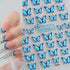 2 Sheets Butterfly Nail Art Stickers 3D Summer Nail Art Design Black Blue Butterfly Nail Designs 3D Butterfly Sticker Manicure Sliders Nail Art Su...