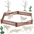BMC CTS Desert Western Ranch - 15pc Plastic Figure Playset Diorama Accessories...