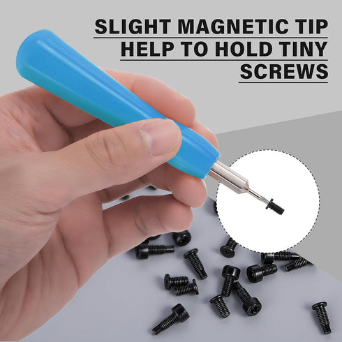 Doorbell Screwdriver Replacement,Double-Ended T6 T15 Screwdriver with 40Pcs T6 T15 Screws for Doorbell Replacement Bit Fit for All Doorbells Inclu...