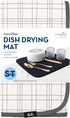S&T INC. Dish Drying Mat, Highly Absorbent Microfiber Kitchen Counter Mat, Dish Drying Pad for Dishes, Utensils, Pots and Pans, Large 16" x 18", S...