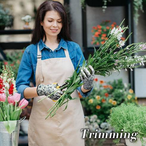 KAYGO Gardening Gloves for Women Long Sleeve, Light Protective Gloves for Yard and Outdoor Work, Best Garden Gifts for Gardener,Gray,M...