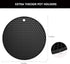 Silicone Trivet for Hot Dishes,Multipurpose Non-Slip Hot Pad for Kitchen,Hot Pots and Pans,Pot Holder Heat Resistant for Countertops,Kitchen Mat f...