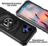 TJS Compatible for Boost Mobile Celero 5G + Plus 2024 (3rd Version) Case, with Tempered Glass Screen Protector, Metal Ring Kickstand Heavy Duty Ce...