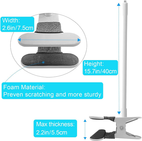 15.7 inches Baby Monitor Mount Compatible with HelloBaby HB6550/HB65/HB6550 pro/HB66/HB248,ANMEATE SM935E Baby Monitor Camera,Flexible Clip Clamp ...