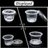 Small Reptile Food Plastic Replacement Cup Worm Water Dish Feeder Lizard Gecko Ceramic Pet Bowls with Tongs for Tortoise Lizard Bearded Dragon Fro...