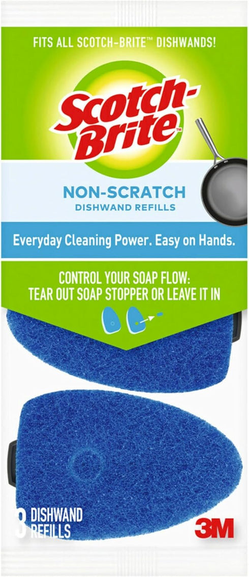 Scotch-Brite Non-Scratch Dishwand Refills, 3 count (Pack of 7)...