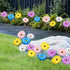 8 Pcs Daisy Garden Stakes Decor Metal Daisy Garden Stakes Iron Crafts, Hand Forged Plant Pick Water Proof Metal Flower Stick Décor for Patio, Lawn...