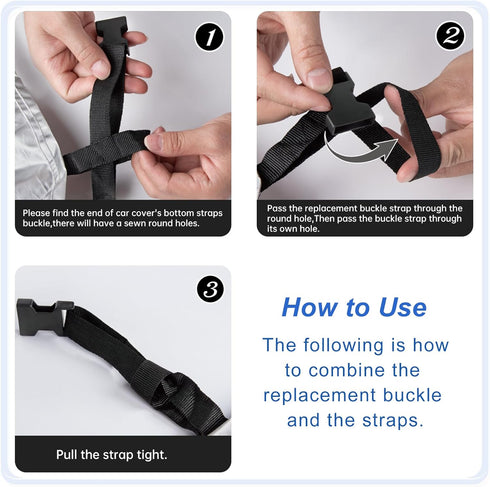 Car Air Freshener 3pcs, Upgraded Car Plastic Buckle for Car Cover Bottom Buckle...