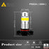 Alla Lighting 2800lm PSX24W 2504 LED Fog Light Bulbs 3000K Amber Yellow Xtreme Super Bright COB-72 SMD 12V122766...