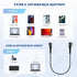 AGOZ 1ft Short USB C Cable, Fast Charger 90 Degree Right Angle Cord Compatible with Samsung Galaxy S24 S23 S22 S21, Note 20,A14 A15 A23 A24 A53 A5...