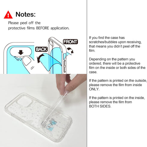 RANZ Case for iPhone 15, Anti-Scratch Shockproof Series Clear Hard PC + TPU Bumper Protective Cover Case for iPhone 15 (6.1") - White Magnolia Flo...
