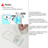 RANZ Case for iPhone 15, Anti-Scratch Shockproof Series Clear Hard PC + TPU Bumper Protective Cover Case for iPhone 15 (6.1") - White Magnolia Flo...