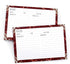 Ring Binder Depot, Recipe Cards Lined with Maroon and White Design 4 inch X 6 inch on Premium Thick Card Stock Great Gift for Amateurs or Experien...