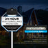 OOSSXX Solar Power Deck LED Light Clip-On Yard Security Sign Spotlight (Large Capacity Battery, Max14 Hours Working)...