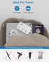 European Travel Plug Adapter, US to Europe Plug Adapter with 3 AC Outlets and 3 USB, Type E/F - International Power Strip for USA to Europe EU Ger...
