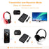 ?Upgraded? Aux Bluetooth 5.0 Adapter for Car, 2 in 1 Bluetooth Transmitter Receiver, Bluetooth Car Adapter for Hands-Free Call, 3.5mm Aux Bluetoot...