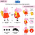 Peppa Pig Kids Bedding Super Soft Plush Cuddle Pillow Buddy, One Size, By Franco...