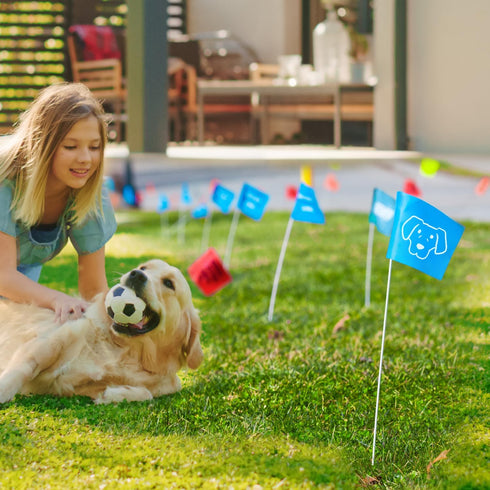 Zozen 50Pack Marking Flags, Blue Marker Flags | 15x4x5 Inch, Yard Flags Marking, Lawn Flags Markers, Irrigation Flags, Landscape Flags, Sprinkler ...