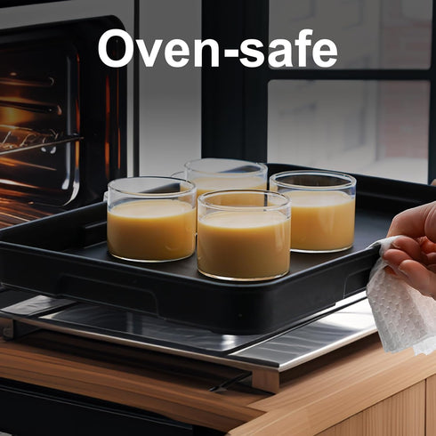 Ramekins Oven Safe, Creme Brulee ramekins set of 4,Small Glass Bowls 4oz, Dipping Sauce Cups, Clear Salad Dressing Container and Dessert Bowls for...