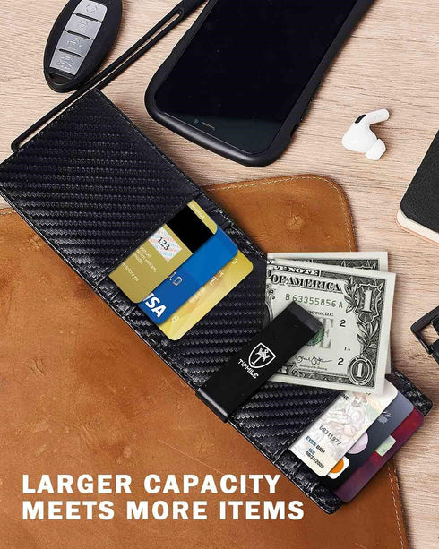 Mens Wallet Slim Minimalist Leather Card Holder Wallets RFID Blocking Bifold Front Pocket for Men as Ideal Gifts Box...