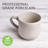Bosmarlin Large Stoneware Speckled Coffee Mug, Big Ceramic Tea Cup, 17 Oz, Dishwasher and Microwave Safe (White, 1)...