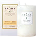 Aroma Naturals Patchouli and Frankincense Essential Oil White Scented Pillar Candle, Meditation, 2.5 inch x 4 inch...