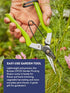 Burpee CR725 Garden Pruning Shears - Garden Hand Tools - Lightweight Precise Pruners for Gardening - Great for Flower Trimming or Vegetable Harves...