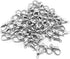 200 Pcs Lobster Clasps Curved (12x6mm) Stainless Steel Lobster Claw Clasps for Bracelet Necklace Jewelry Making Findings Fastener Hook(White k)...