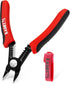 KAIWEETS Wire Cutters 6-Inch Flush Pliers with Supplementary Stripping, Cutting Pliers, Handy and Slim Diagonal Cutters, Sharp Snip...