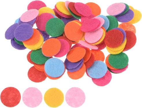 300pcs Round Felt Circles, 15mm 5/8" Pre Cut Felt Craft Pads Non-Woven Mini Felt Fabric Circles for DIY Sewing Handcraft Cut Projects Craft Finish...