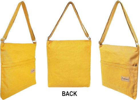 Color Canvas Lightweight Go-To Denim Tote Everyday Travel Shopping Casual Shoulder Messenger Crossbody Pouch Bag...