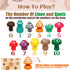 Wooden Toys Mushroom Toy Harvest Game Montessori Educational Learning Shape Sorting & Number Matching Games Sensory Training Easter Birthday Gift ...