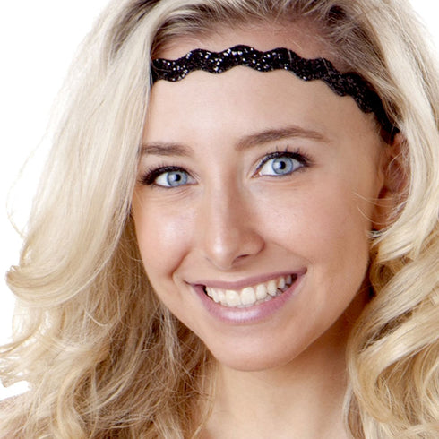 Hipsy Cute Fashion Adjustable No Slip Hairband Headbands for Women Girls & Teens (Essential Black/Brown/Gold 5pk)...