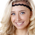 Hipsy Adjustable No Slip Cute Fashion Black Headbands for Women Gift Packs (Black Sparkly Headband 4pk)...
