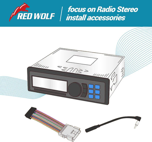 RED WOLF Car Radio Reverse Wiring Harness Adapter Select for Toyota Corolla 1987-2010, Tundra 1999-2017, Scion 2005-2018, Lexus 1990-2003 Non JBL ...