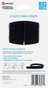 VELCRO Brand All-Purpose Elastic Straps | Strong & Reusable | Perfect for Fastening Wires & Organizing Cords | Black, 30in x 1in | 2 Count...