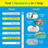 Swimming Pool Test Strips 100Count: Easy@Home 7-Way Accurate Water Chemicals Testing Kit for Chlorine, Bromine, Hardness, pH, CYA, Alkalinity...