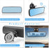 Rear View Mirror?Anti-Glare HD Blue Mirror Universal Car Interior Rearview Mirror with Adjustable Suction Cup, Car Mirror for RV Marine Auto Boat ...